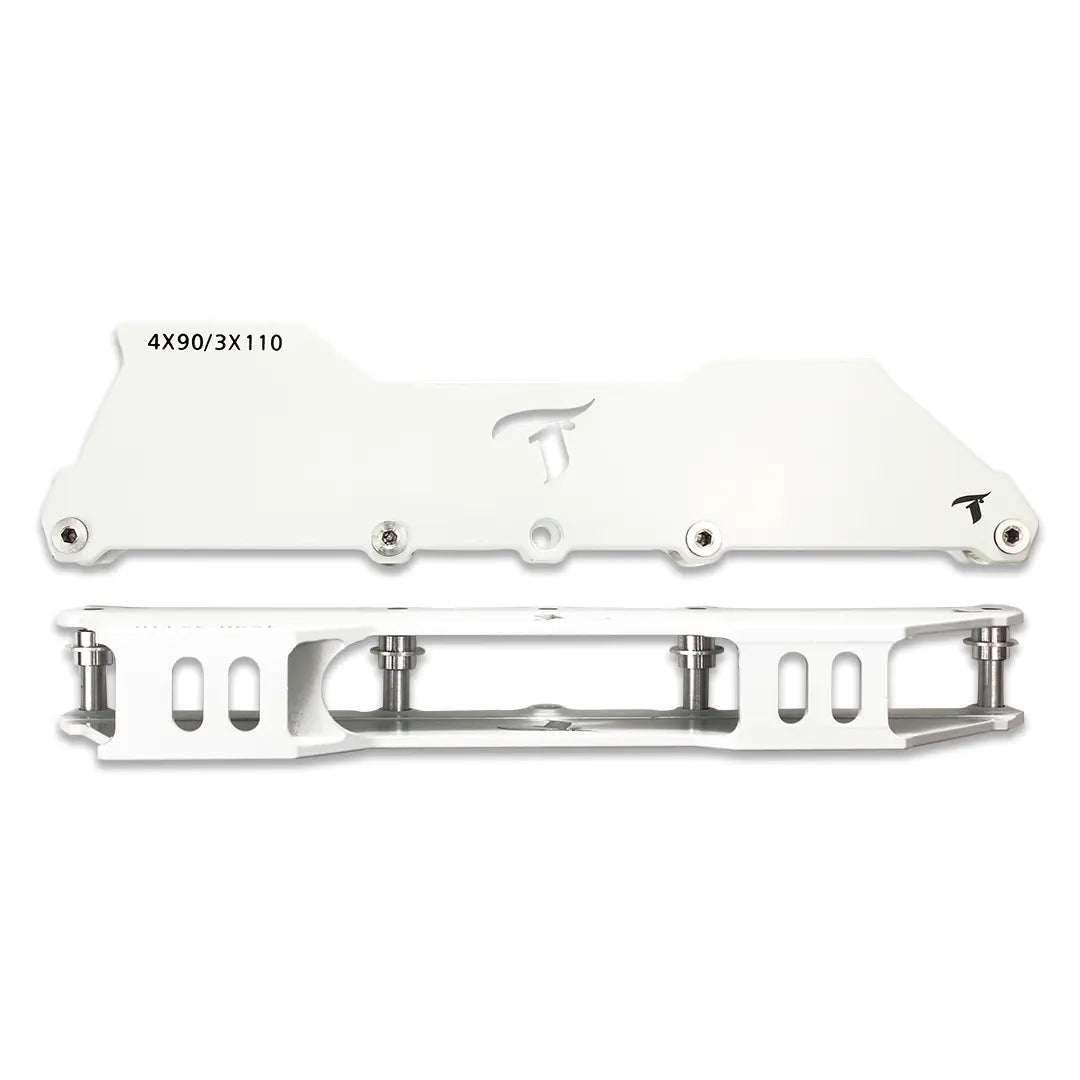 Base Solid Híbrida 3 Rodas 110mm ou 4 Rodas 90mm