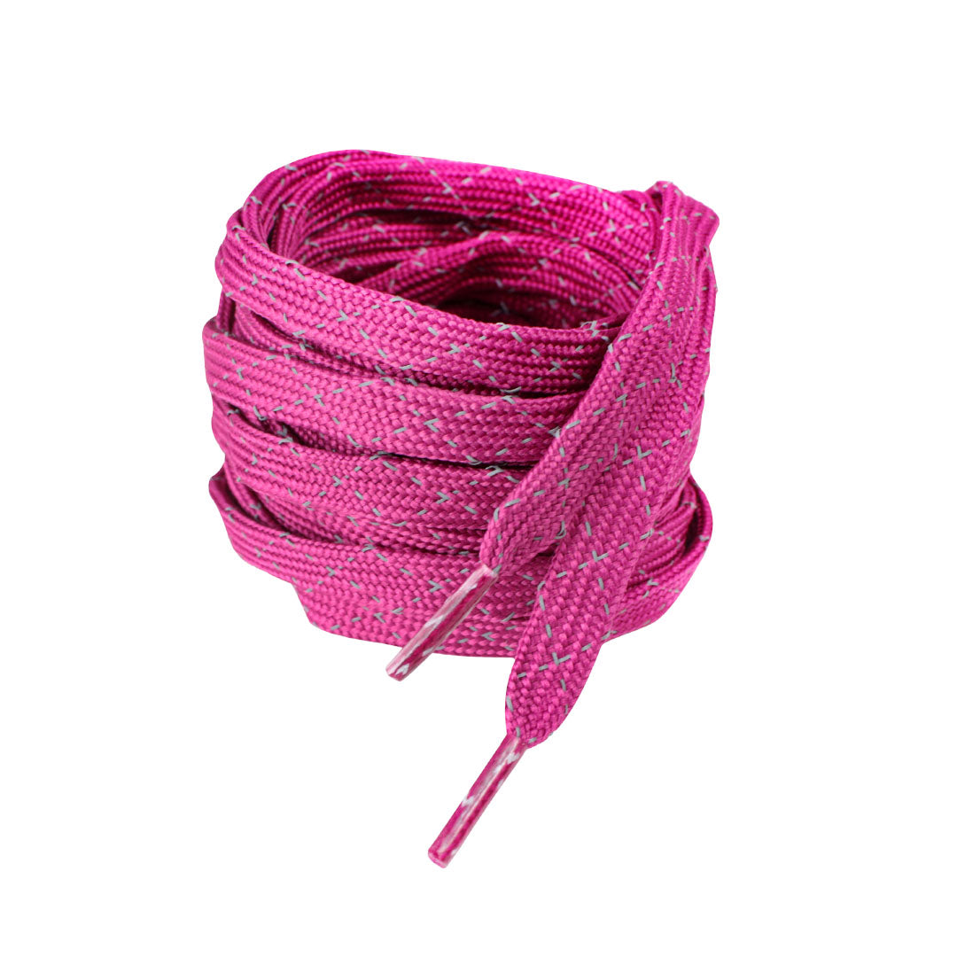 Cadarço para Patins Quad Fucsia com Refletivo