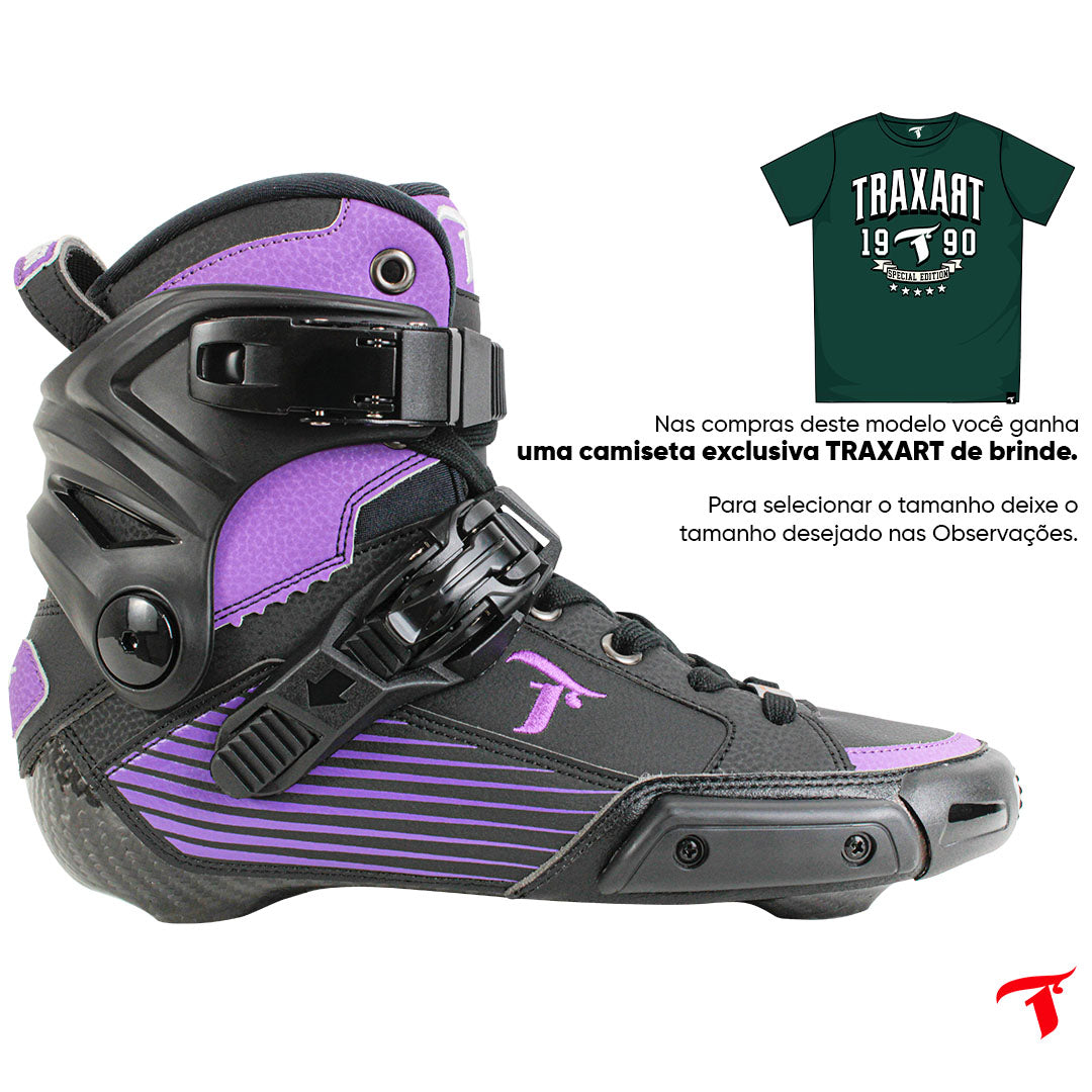Bota Freestyle Traxart Kustom Carbono Roxo