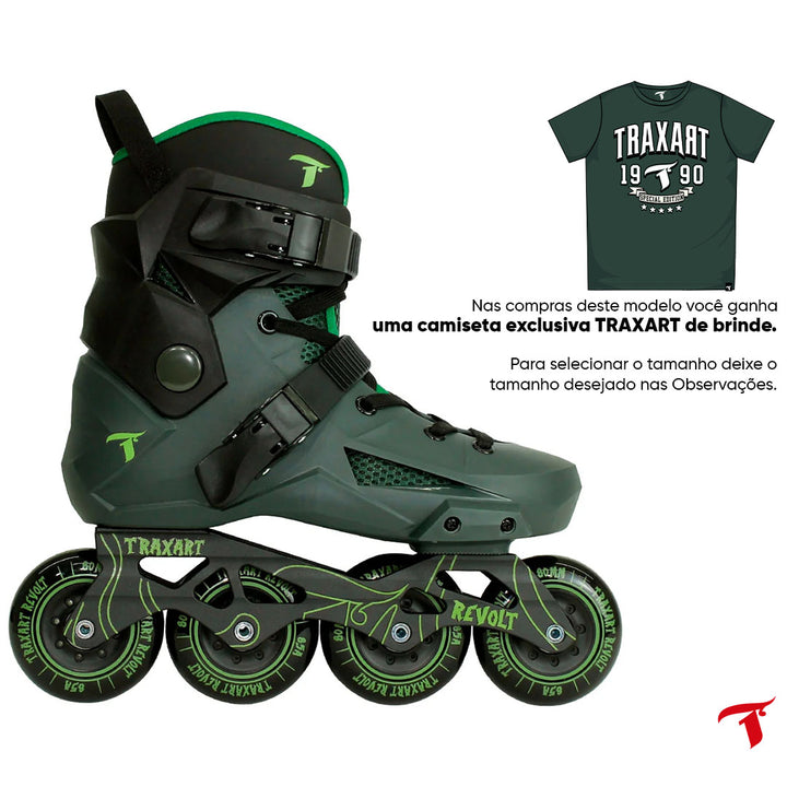 Patins Revolt Verde - 80mm ABEC-9