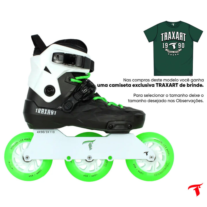 Patins Custom Personalizado Verde e Branco