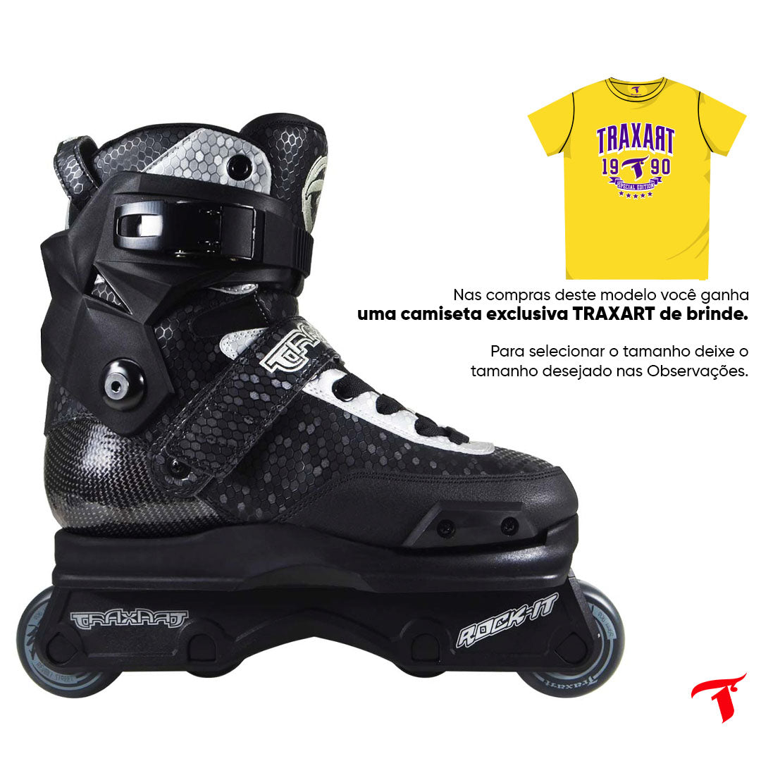 Patins Street Aggressive Traxart Rock-it - 59mm ABEC-9 Cromo