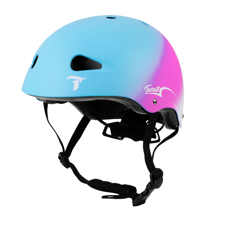 Capacete Intermediário Rainbow  Pink e Azul GC-209