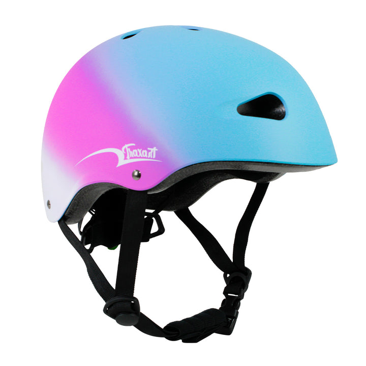Capacete Intermediário Rainbow  Pink e Azul GC-209