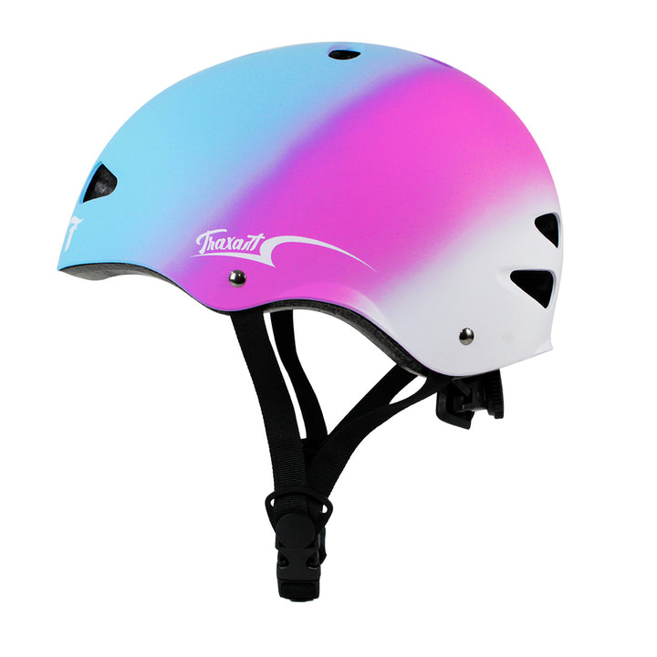 Capacete Intermediário Rainbow  Pink e Azul GC-209
