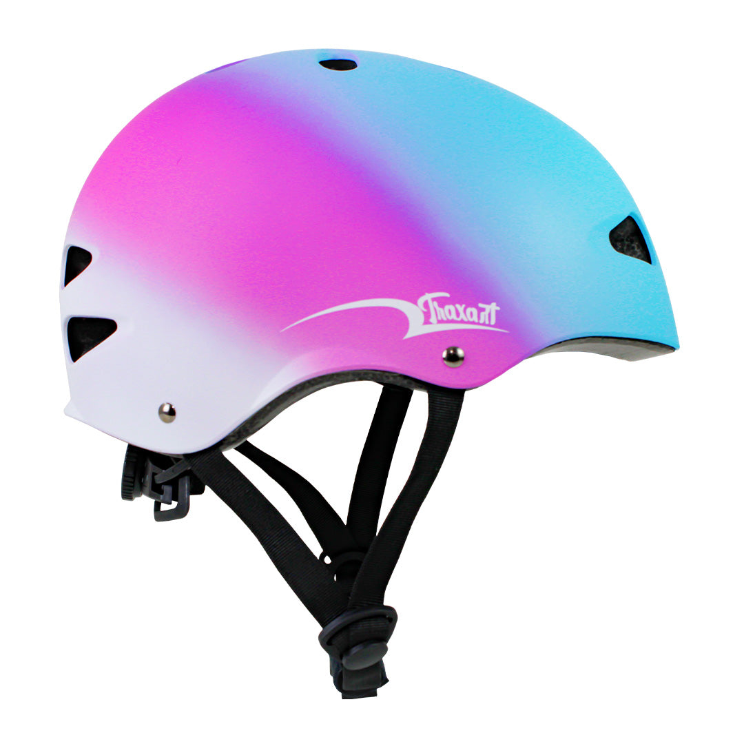 Capacete Intermediário Rainbow  Pink e Azul GC-209