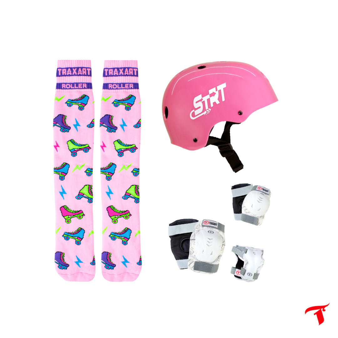 Kit Protetor + Meia Inline Dancing