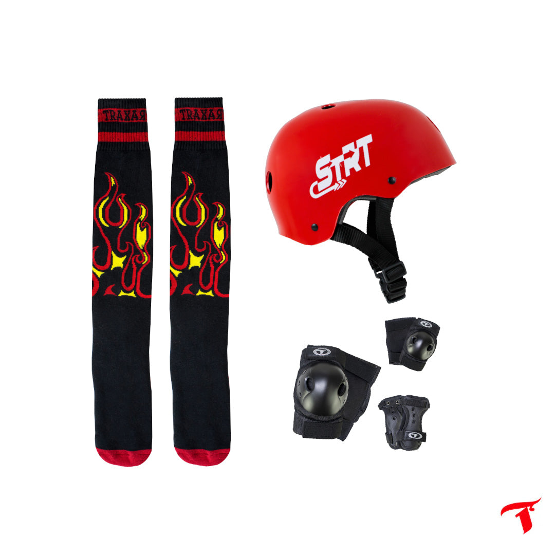 Kit Protetor + Meia inline Fire
