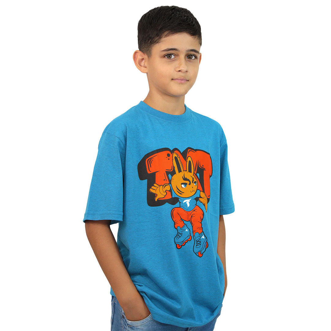 Camiseta Traxart Juvenil Inline - Azul