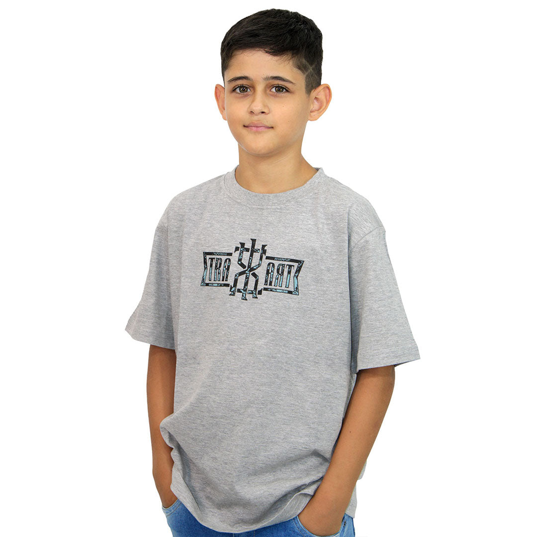 Camiseta Juvenil Traxart Symbol Cinza DZ-223