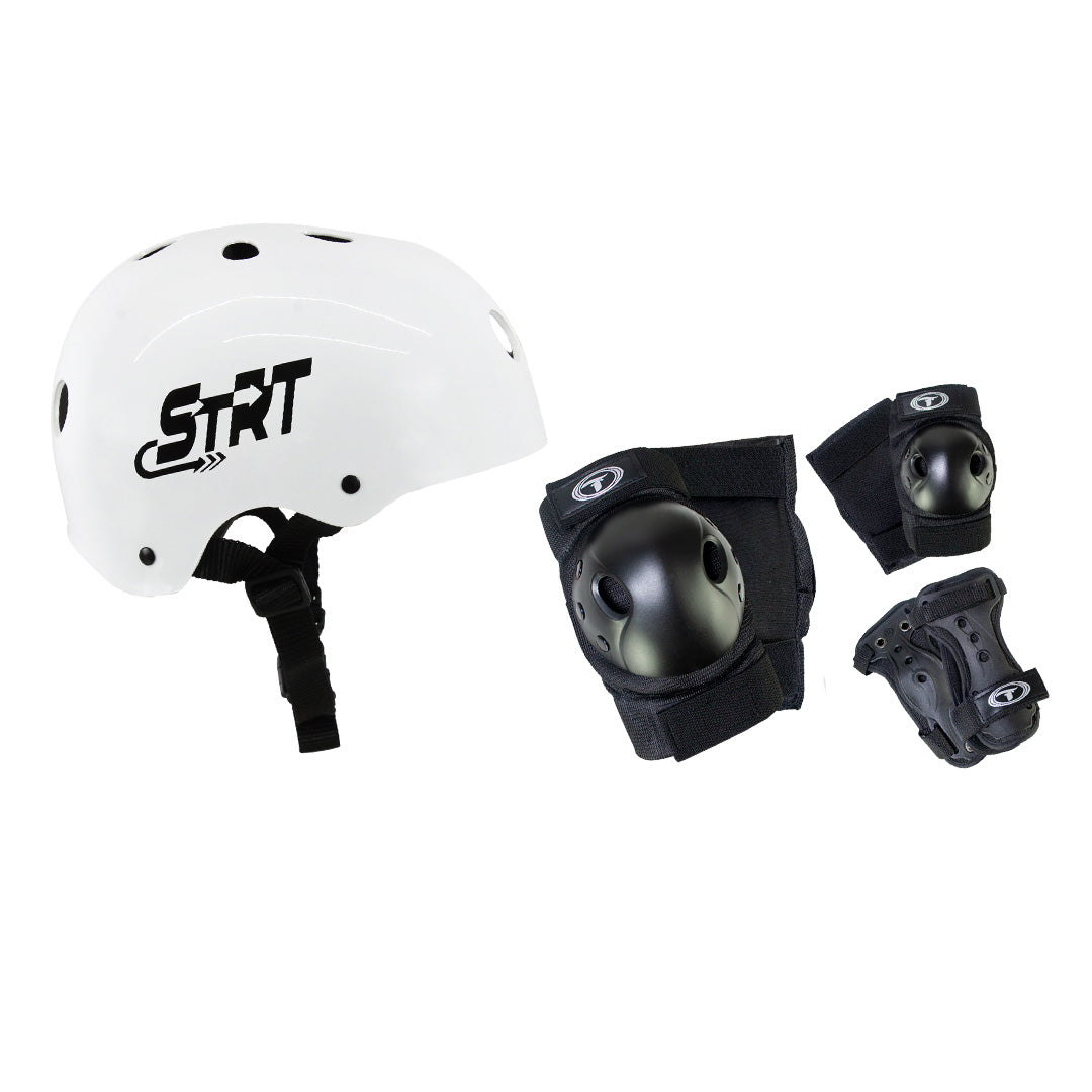 Kit Capacete STRT Branco + Proteção SSE-613