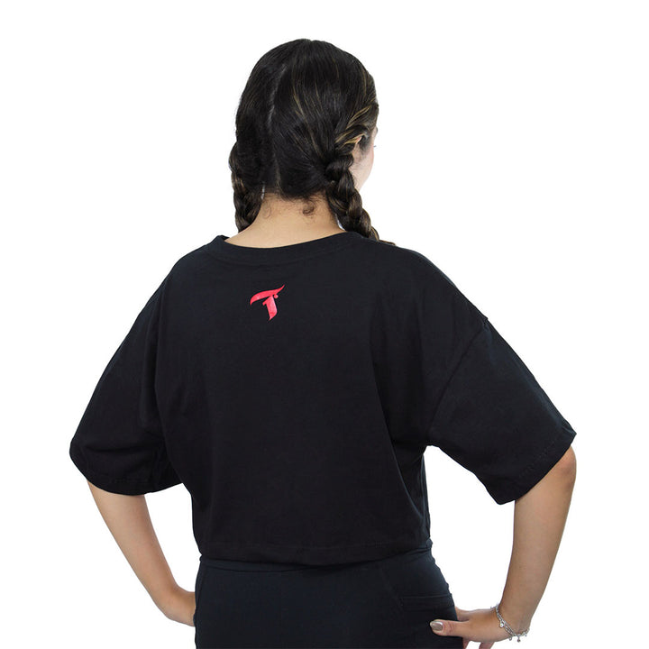 Blusinha Cropped Feminina Fire - Preta