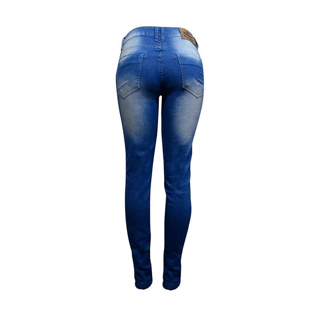 Calça Jeans Skinny Feminina Traxart  Destroyed Lavada DV-172