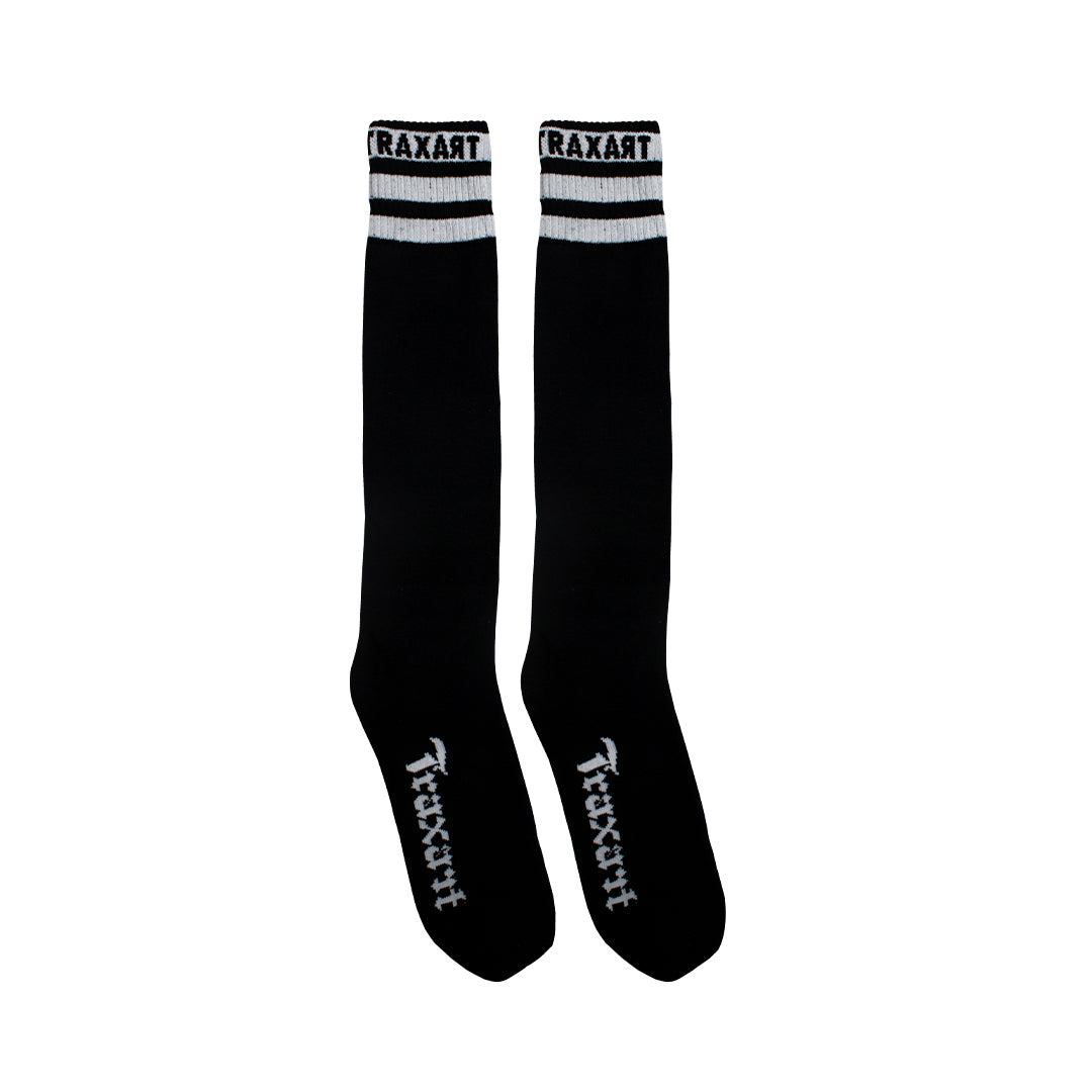 Meia Inline Traxart Listras Preta DY-033