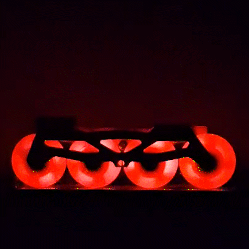 Jogo de Rodas LED Multicolor 90mm/85A