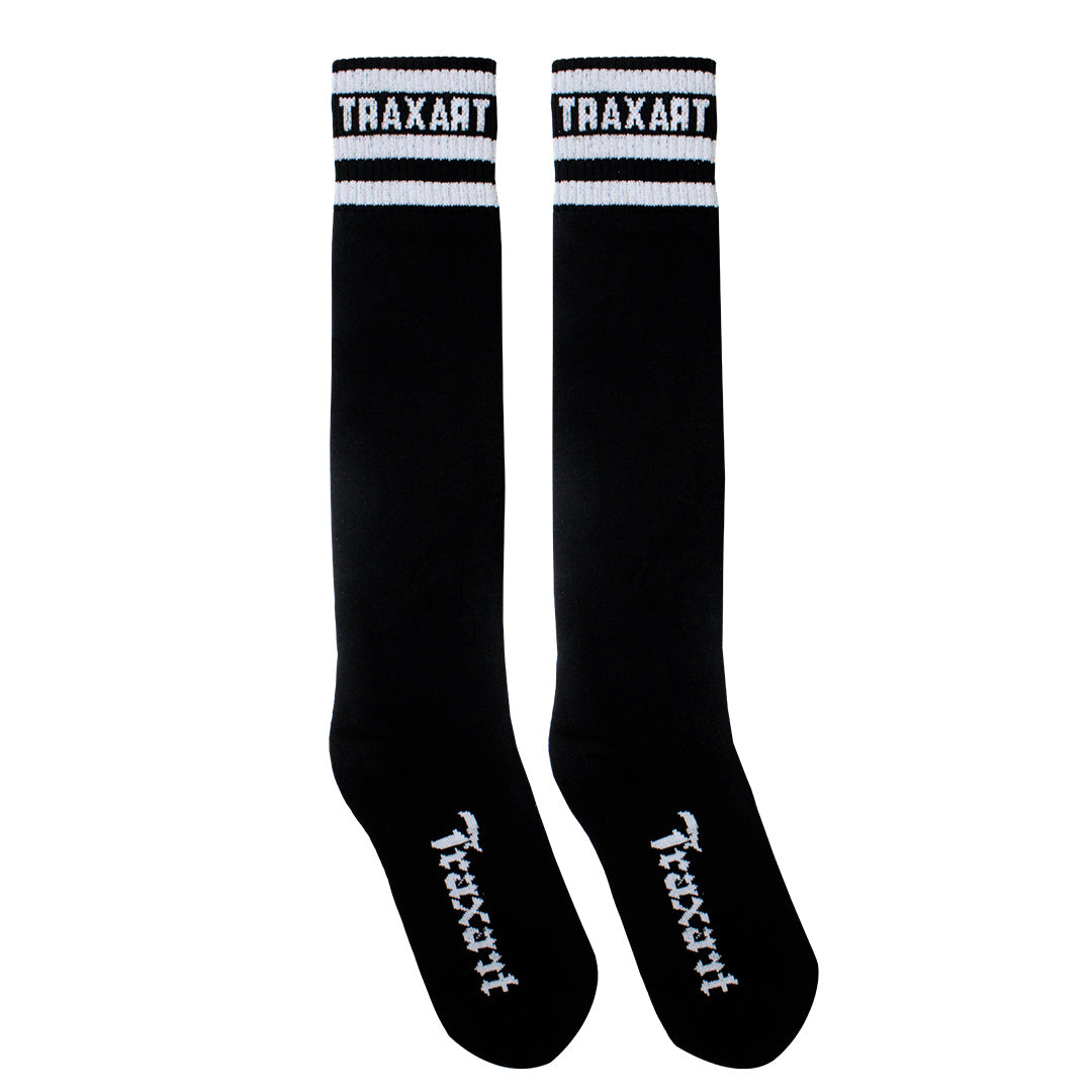 Meia Inline Traxart Listras Preta DZ-229