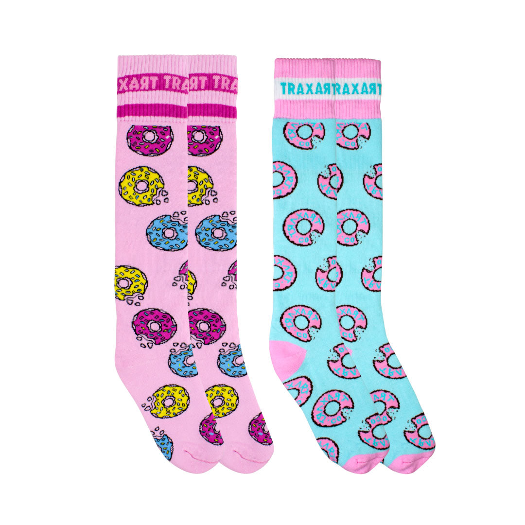 Duas Meias Inline Desenhadas Donuts
