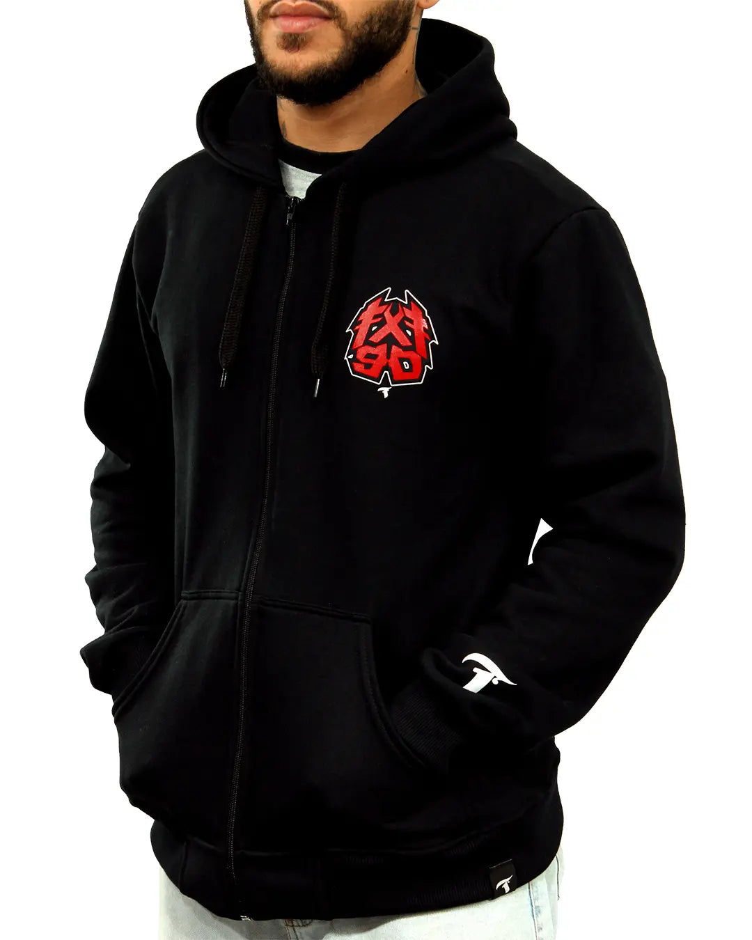 Moletom ziper deals masculino