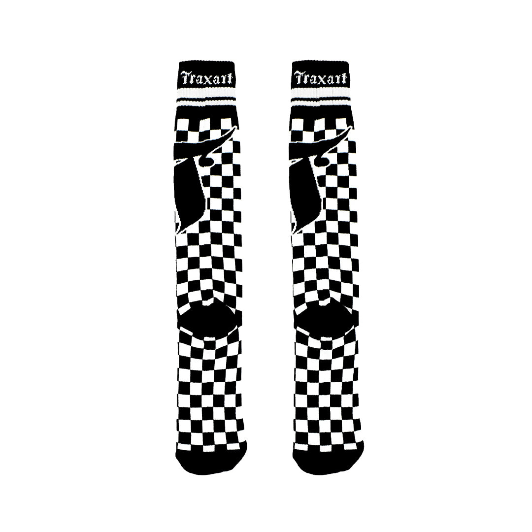 Meia Inline Desenhada Xadrez GB-194