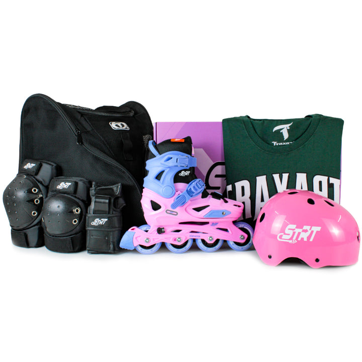 Kit infantil STRT Rosa com Mochila + (Brinde)