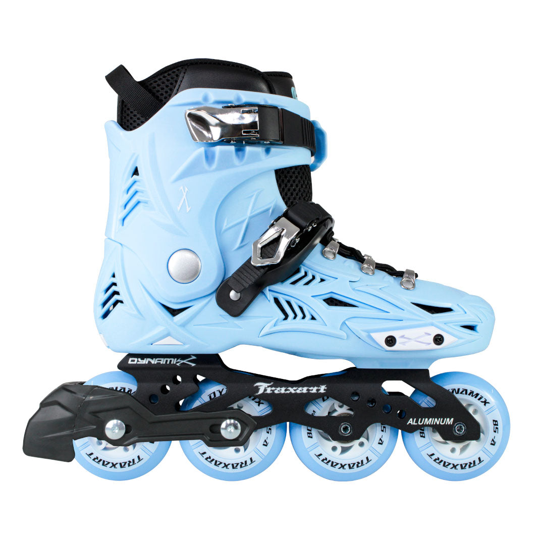 Patins Dynamix Azul com freio - 80mm ABEC-7 | Traxart