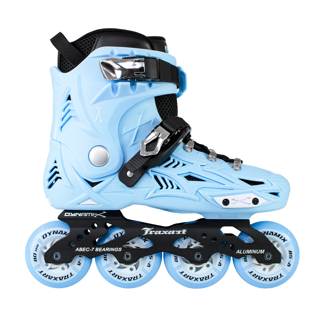 Patins Dynamix Azul Claro - 80mm ABEC-7 | Traxart