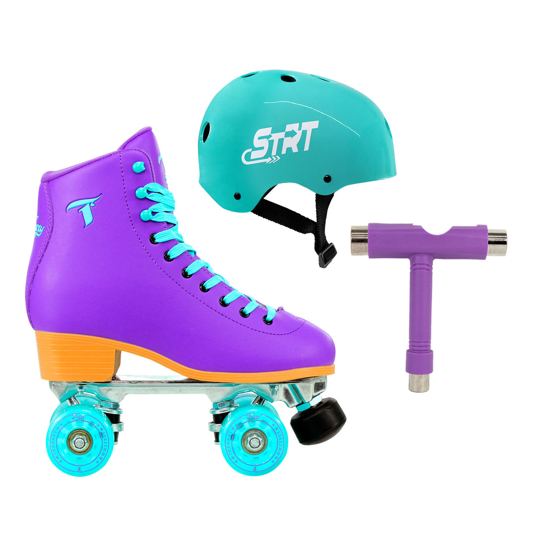 Patins Foxxy Roxo + Acessórios