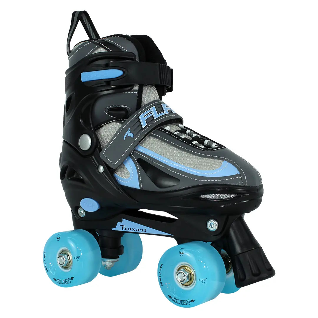 Patins Infantil Flash Azul com Rodas de Led - 58mm/85A