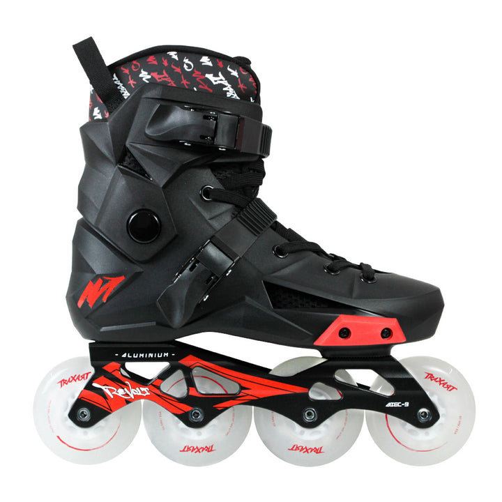 Patins Revolt Preto com Rodas LED Multicolor 80mm/85A
