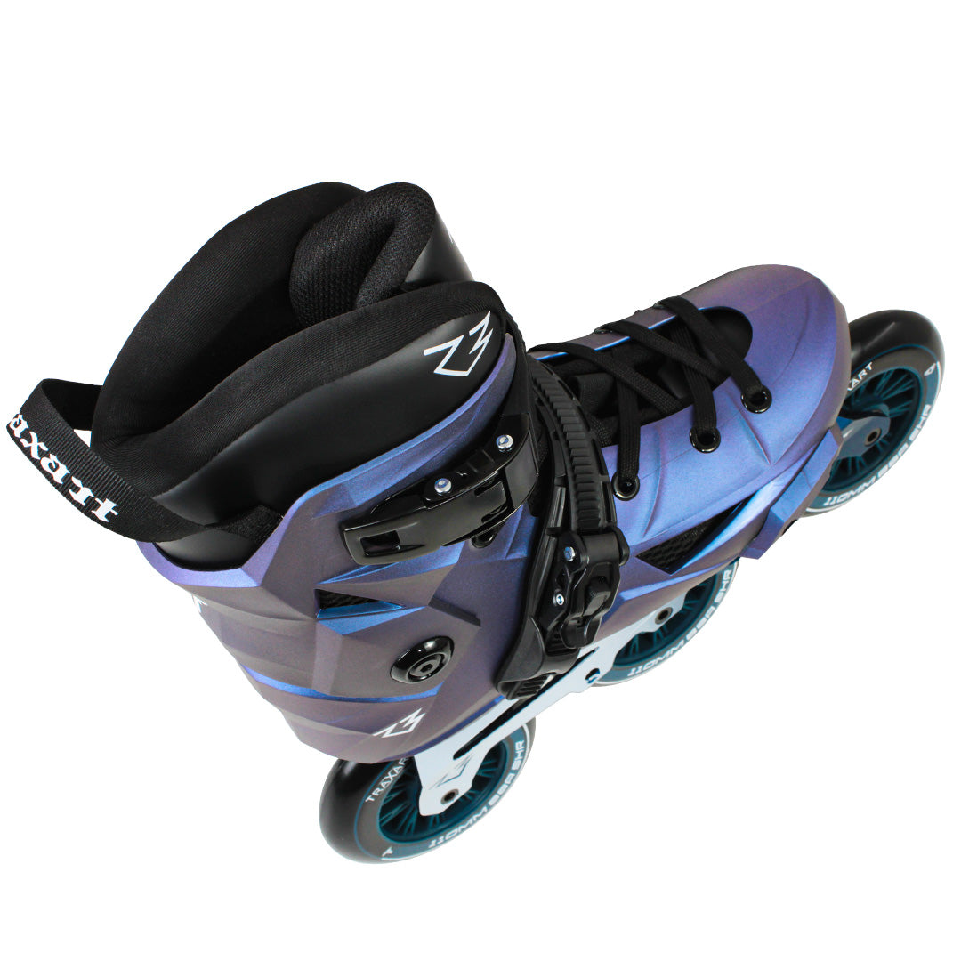 Patins New Revolt R3 Azul Holográfico - 110mm ABEC-9 Cromo