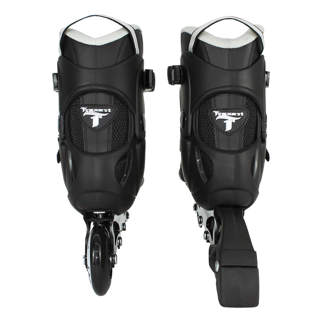 Patins Inline Fitness Jet Preto - 84mm/82A ABEC-9 Cromo