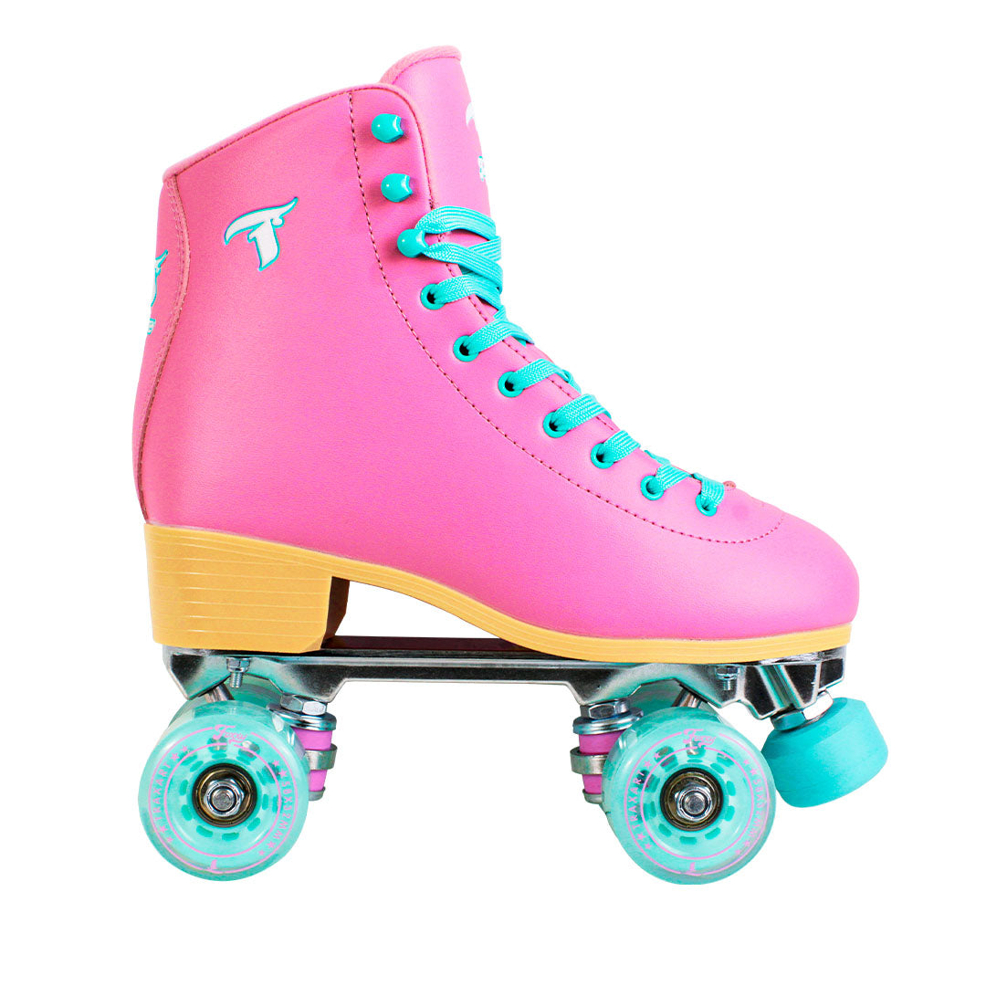 その他 Laboratorio quattro sox girl Patins Quad Foxxy Rosa e Azul | Traxart