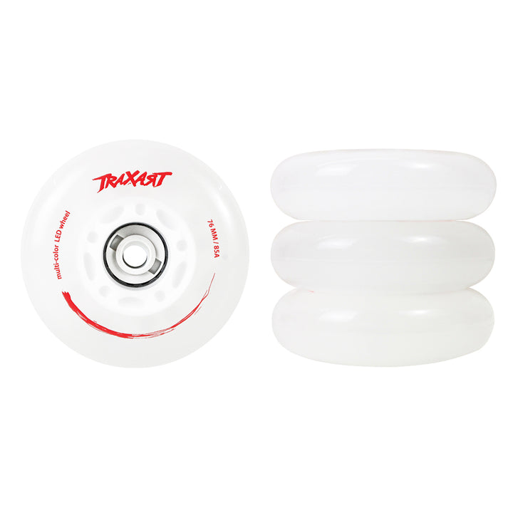 Jogo de Rodas LED Multicolor 76mm/85A