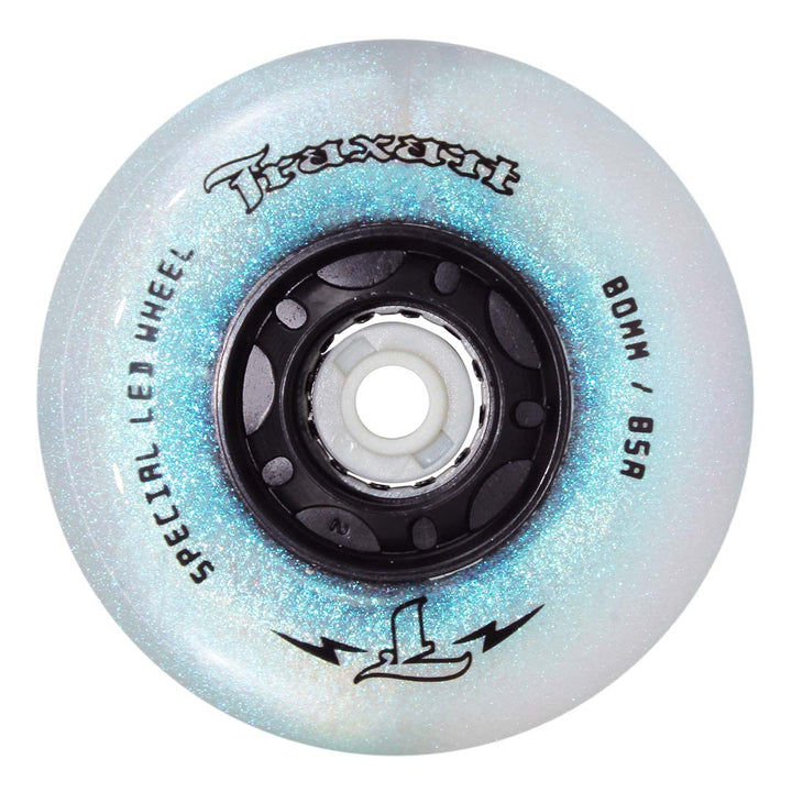 Jogo de Rodas Glitter LED Special Azul Holográfica 80mm/85A