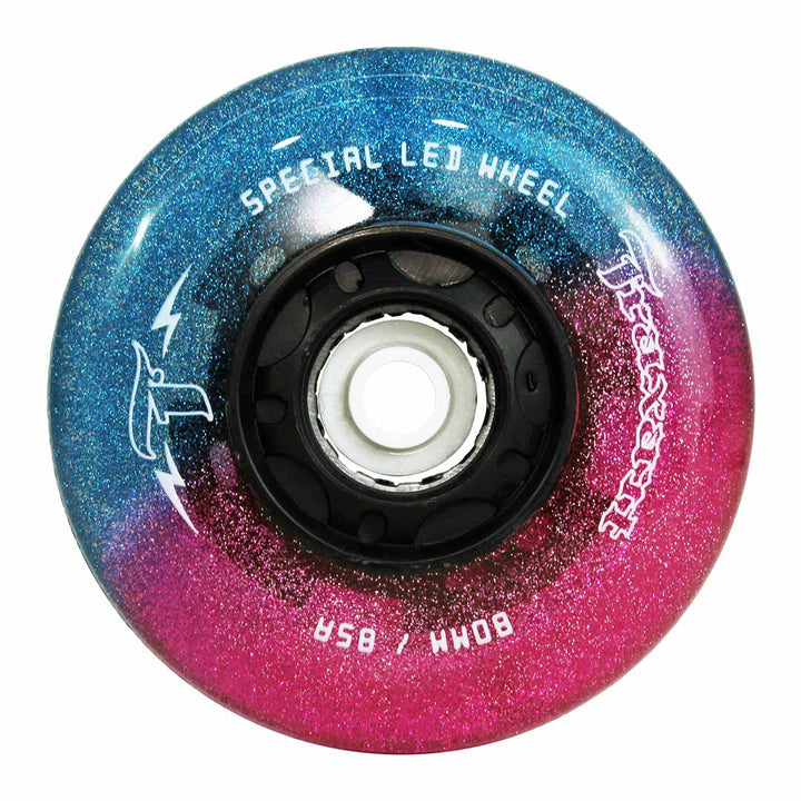 Jogo de Rodas Glitter LED Special Pink e Azul 80mm/85A