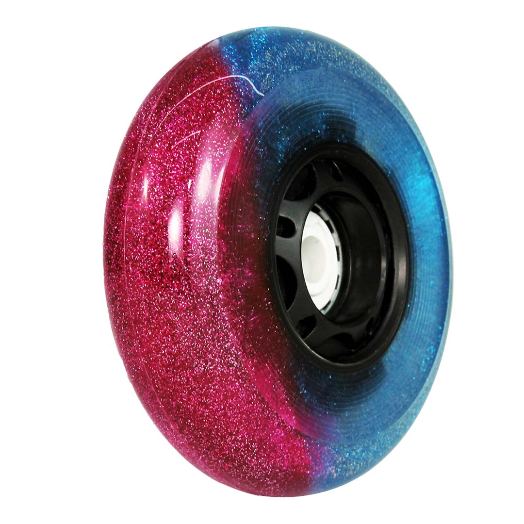 Jogo de Rodas Glitter LED Special Pink e Azul 80mm/85A