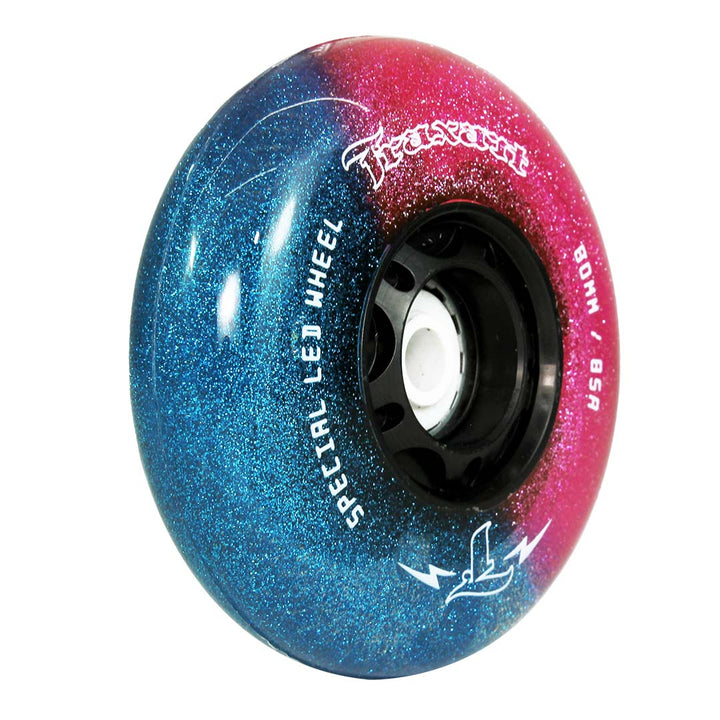 Jogo de Rodas Glitter LED Special Pink e Azul 80mm/85A
