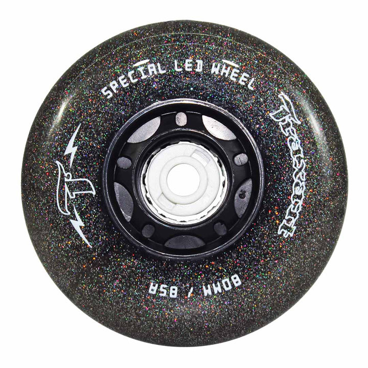 Jogo de Rodas Glitter LED Special Preta 80mm/85A