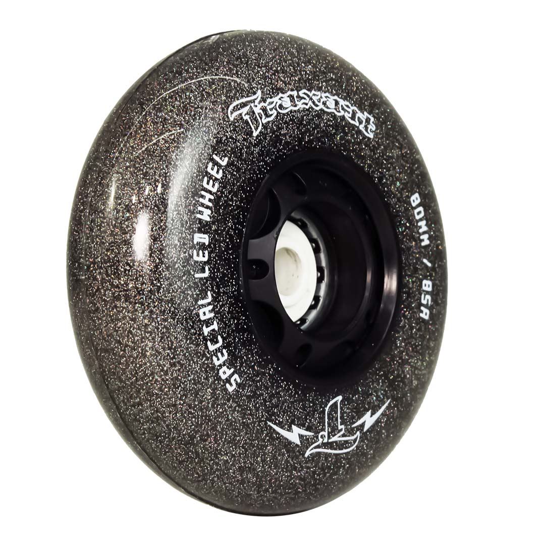 Jogo de Rodas Glitter LED Special Preta 80mm/85A