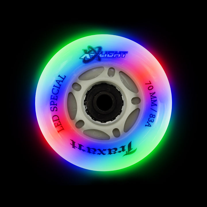 Jogo de Rodas LED Especial X-Light 70mm