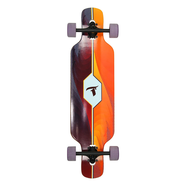 Longboard Drop-Through Simétrico Huler  34" FA-094