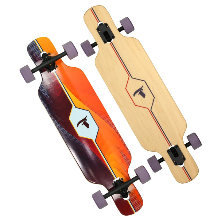 Longboard Drop-Through Simétrico Huler  34" FA-094