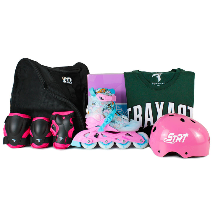 Kit infantil StarLight Rosa com Mochila + (Brinde)