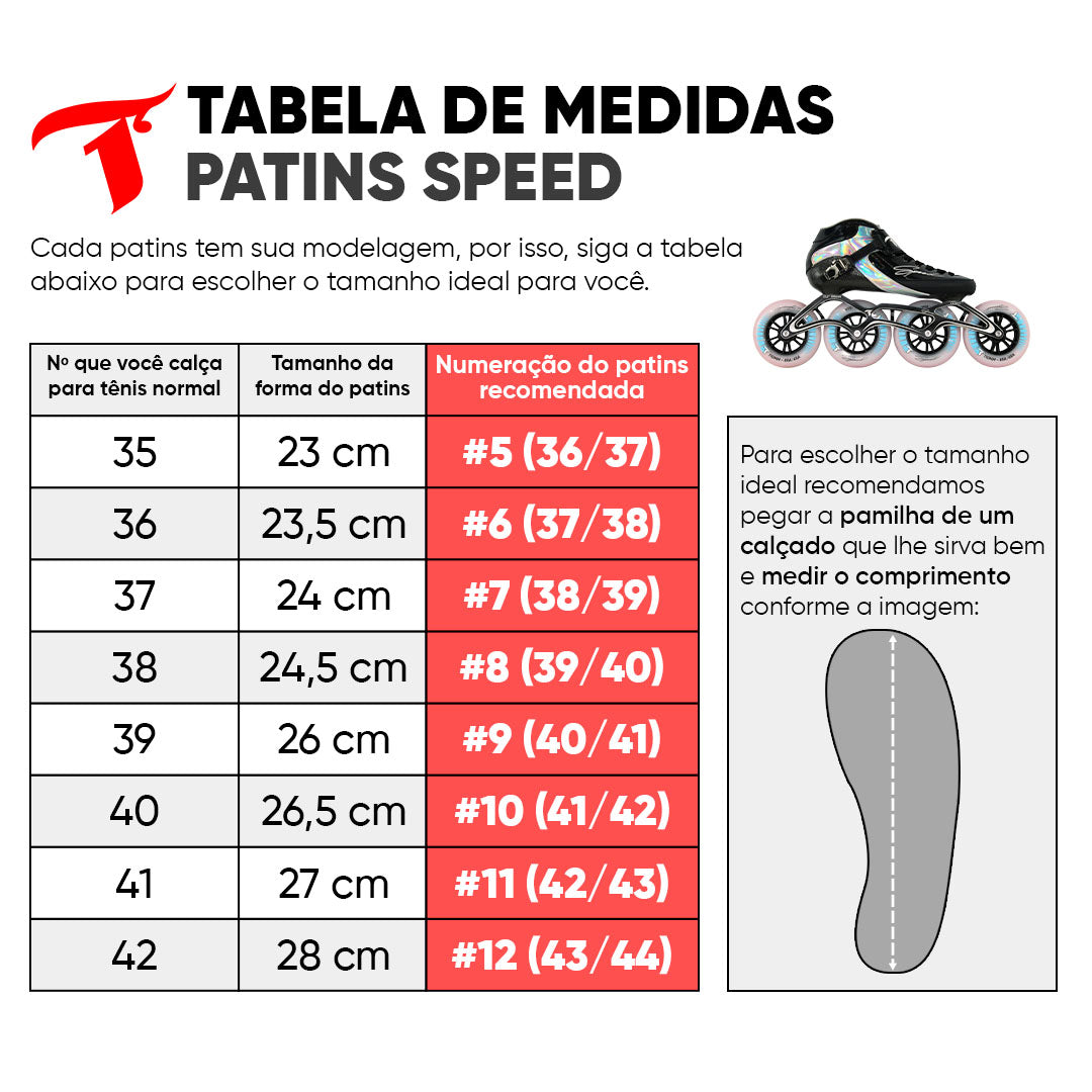 Patins Speed - 110mm Cerâmica