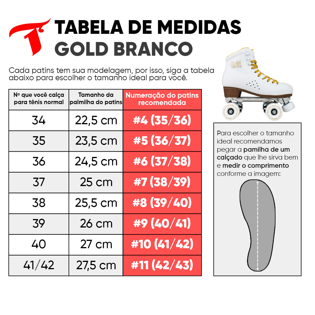 Kit Quad Gold Branco + (Brinde)