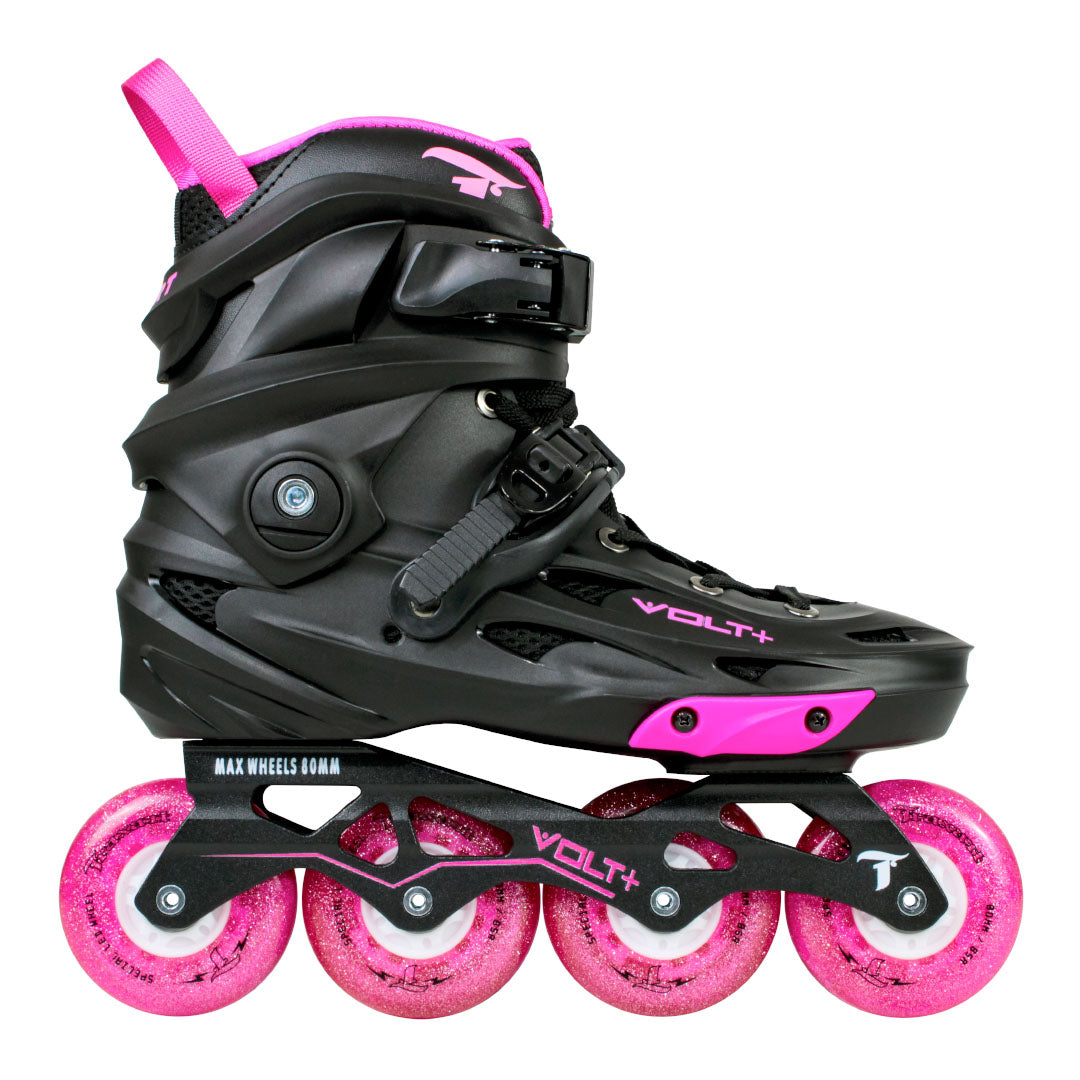 Patins Volt + 2.0 Rosa + Roda de LED Pink 80mm/85A