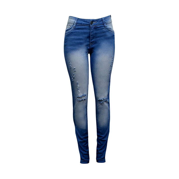 Calça Jeans Skinny Feminina Traxart  Destroyed Lavada DV-172