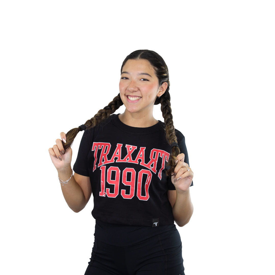 Blusinha Cropped Feminina Traxart 1990 - Preta