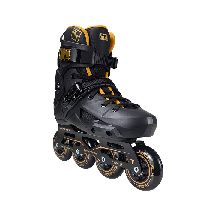 Patins Revolt Turbo Black Gold - 80mm ABEC-9 Cromo