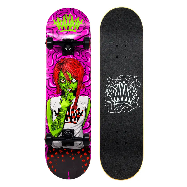 Skate Profissional Zombie Verde DZ-009